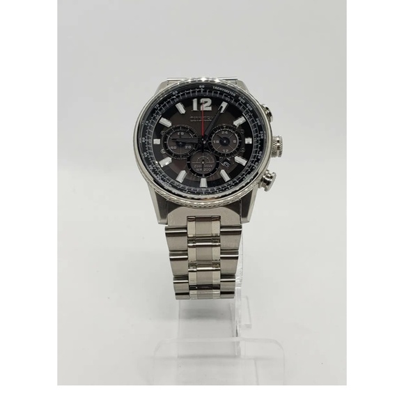 Men's Citizen EcoDrive Nighthawk Chronograph Watch B620-S111692 WR200 - Picture 3 of 7